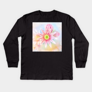 Live Forever - Flower Art Kids Long Sleeve T-Shirt